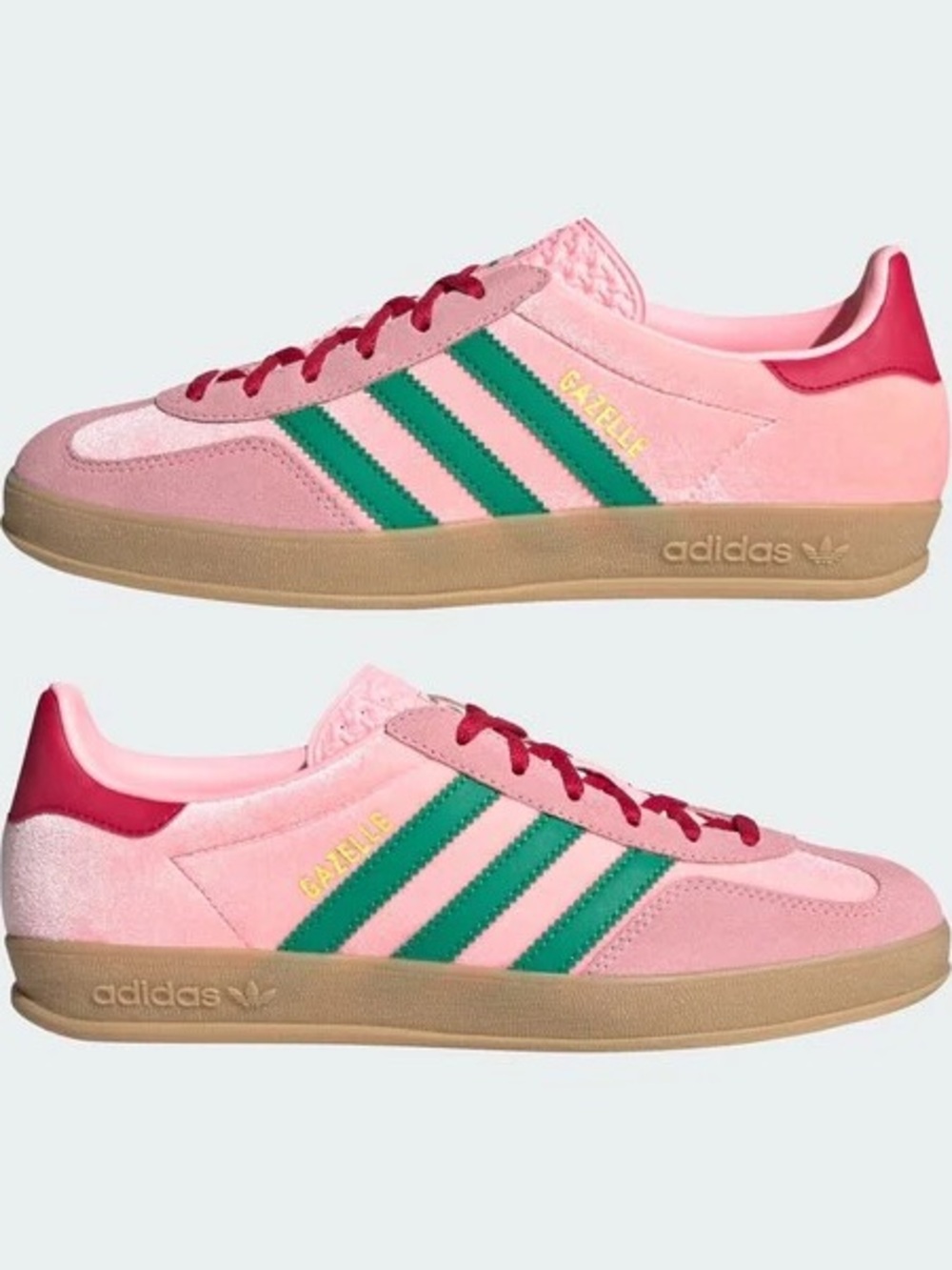 adidas Women’s Pink velvet Gazelle sneakers. Size 7.5. New without tags.